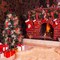 Sanchez; Christmas Wired Velvet Ribbon with Gold Edge Velvet Waterproof Ribbon Wrapping Velvet Decoration Ribbon for Xmas Wreath Bows Floral Craft Ornaments (Red, 2.5 Inch x 60 Yard); Category:Christmas Ribbon & Trimming; Image:3